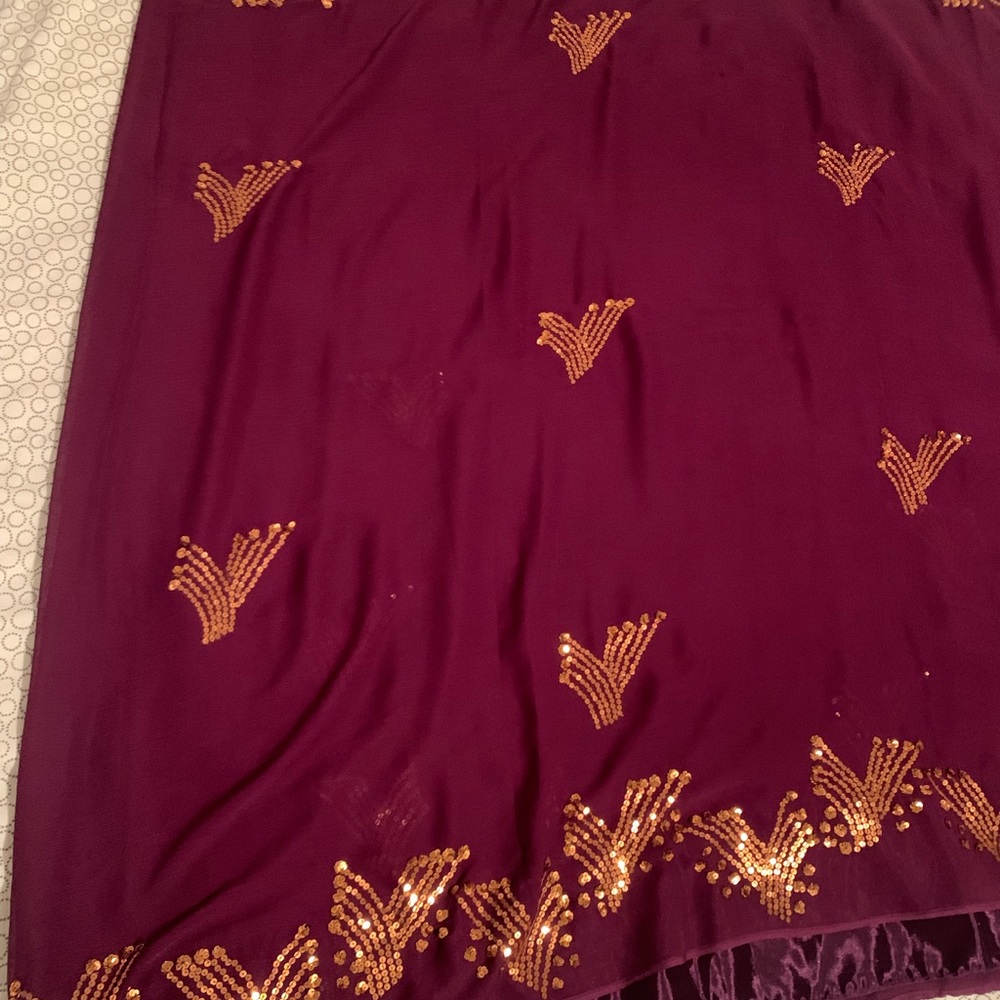Purple sari